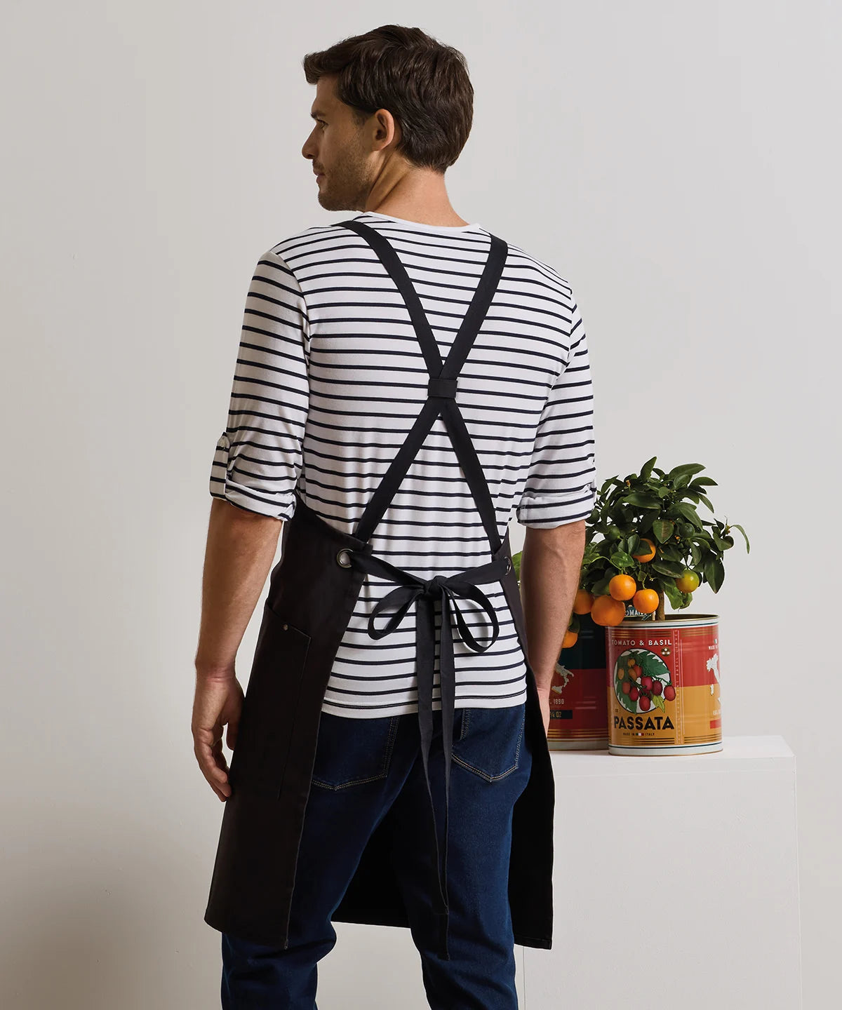 Premier Clip ‘n’ Clasp cross-back bib apron (PR182)