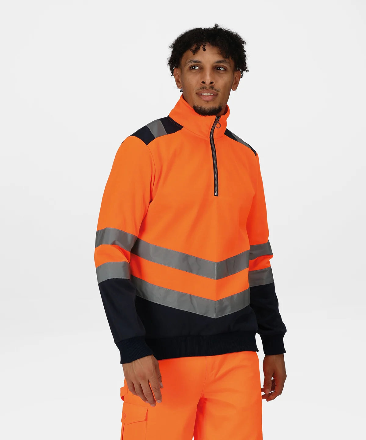 Regatta Pro hi-vis ¼-zip sweatshirt (RG466)