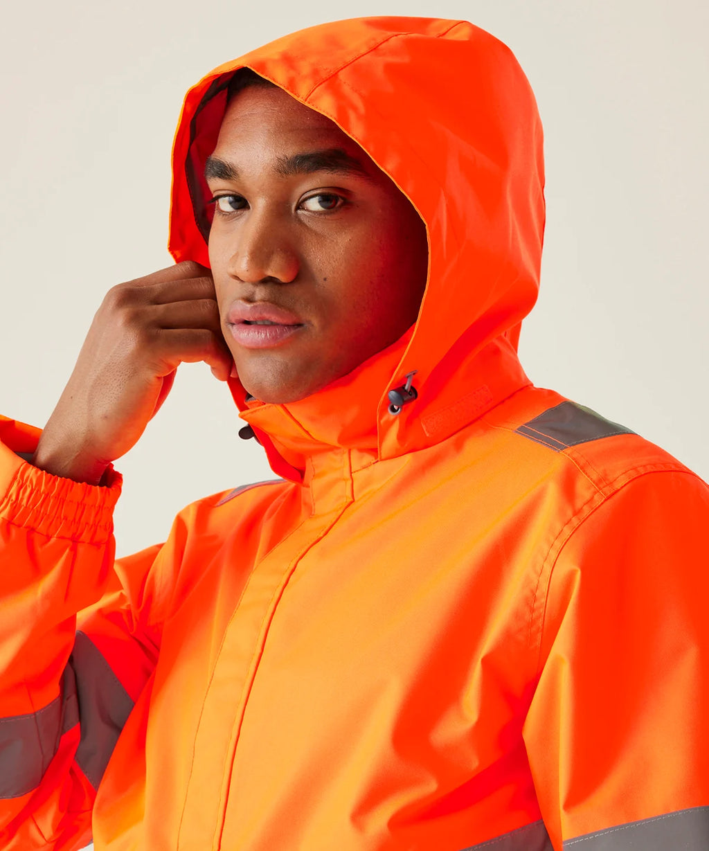 Regatta Hi-vis Pro contract Dover Jacket (TRW457)